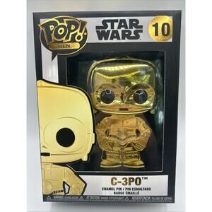 New Funko Pop Disney Lucasfilm Pin Star Wars 10 C3PO Enamel Collectible Pin
